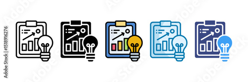 Sales Strategy Icon Set Multiple Style Collection