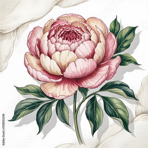 vector illustration of lotus flower