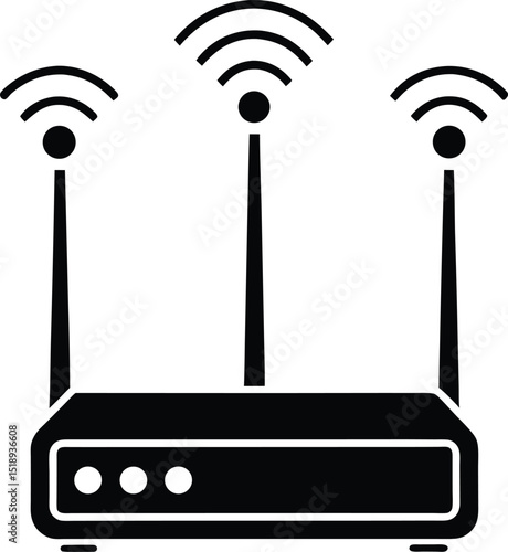 Router or internet modem icon vector illustration design