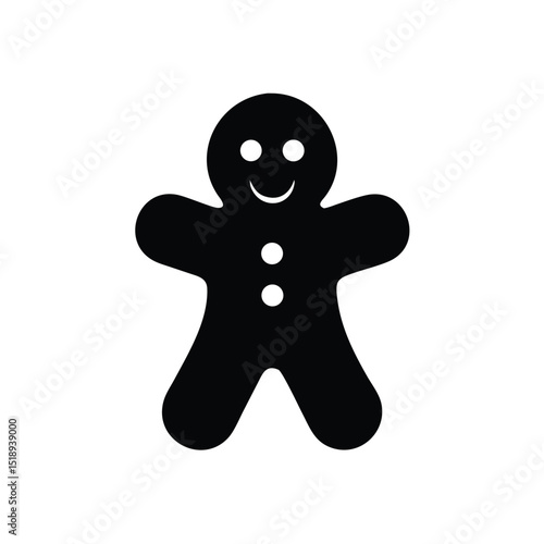 Gingerbread man silhouette
