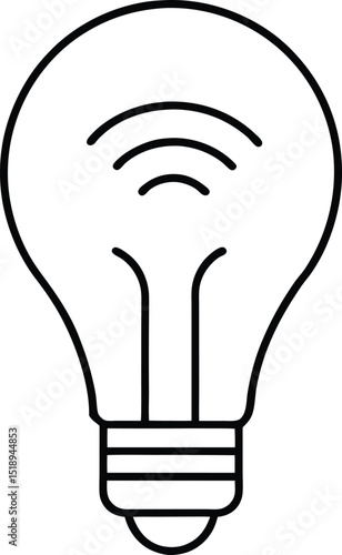 This image depicts a luminous light bulb, an iconic symbol of creative ideas, electrical power, and innovative technology