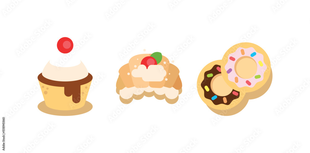 Delicious Dessert Cake Set Delicious Dessert Cake Set