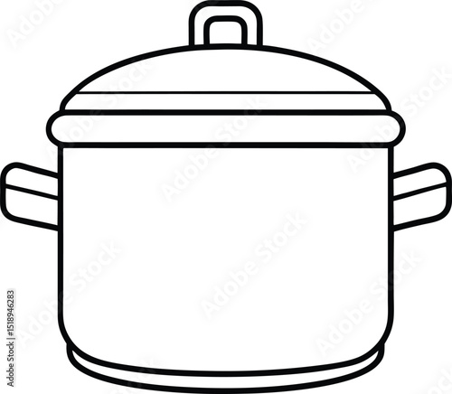 Stainless steel casserole with glass lid isolated on white for cooking food