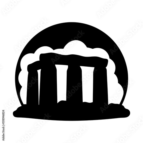 Stonehenge monument ancient site england uk silhouette