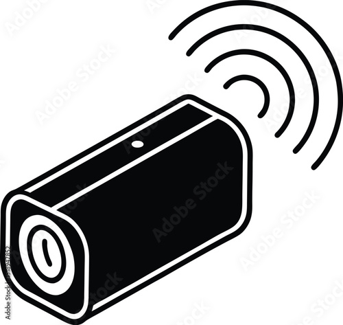 Wireless communication technology and cyberspace concepts are illustrated through mobile network symbols, computer icons, and business communication designs
