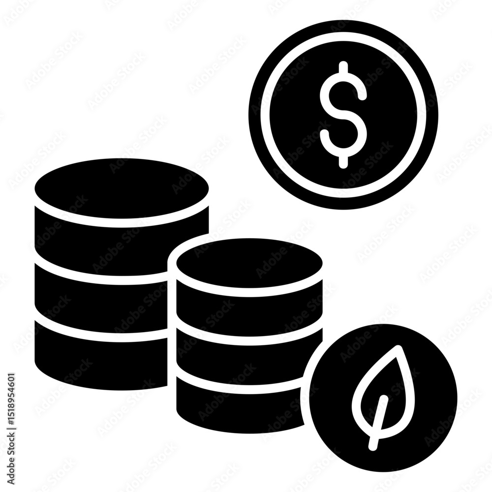 Green Economy Icon Element For Design Green Economy Icon Element For Design