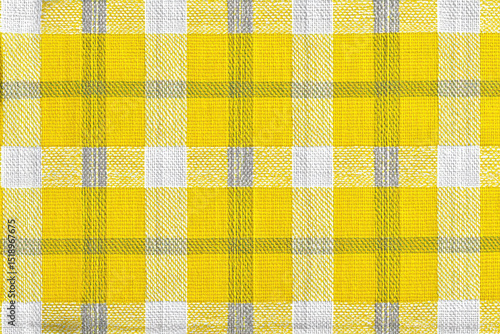 Yellow Plaid Canvas Pattern