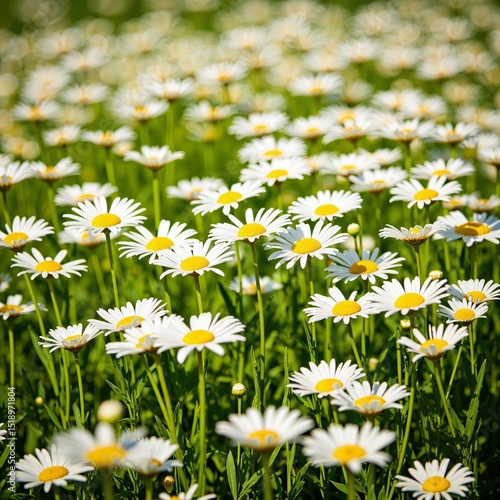 Fototapeta Naklejka Na Ścianę i Meble -  flower daisy nature field plant grass garden daisies blossom flora wildflower beautiful chamomile 