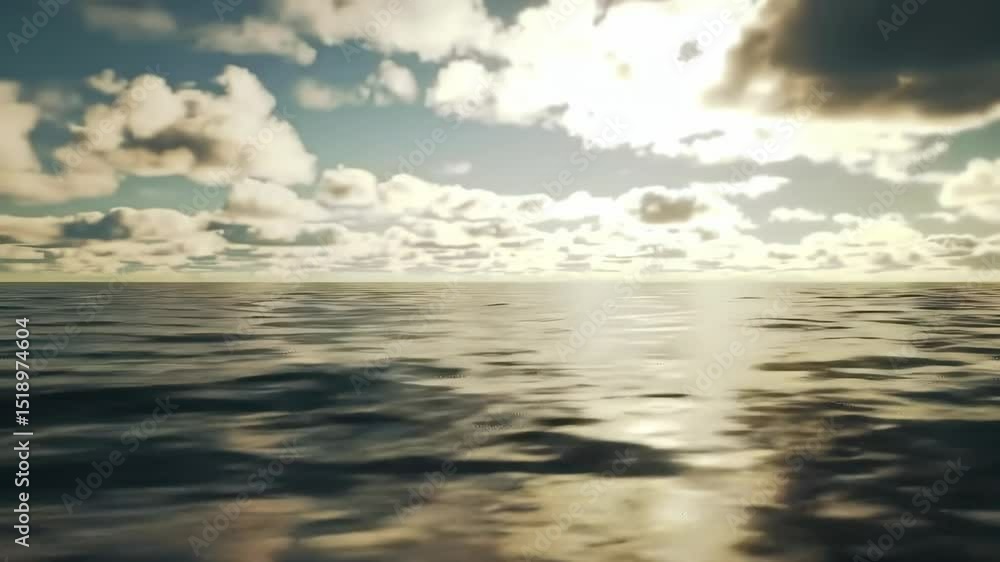 Serene Ocean Sunset Skies in a Video Serene Ocean Sunset Skies in a Video