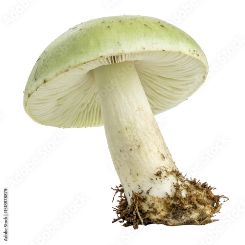 Death Cap Mushroom isolated on transparent background