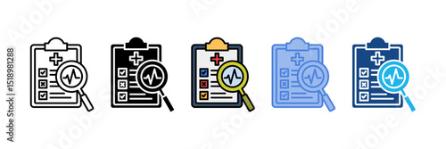 Diagnose Icon Element For Design