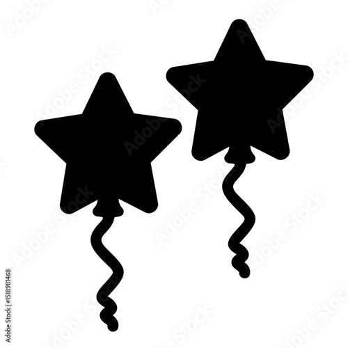 star ballon Solid icon