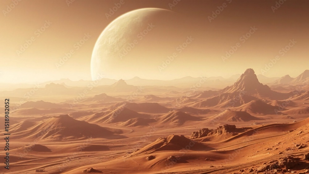 Naklejka premium Landscape Of Another Planet