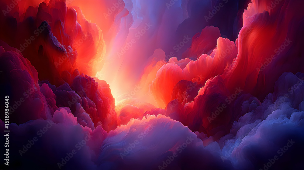 Fototapeta premium color splashes dancing across a clean digital canvas with soft texture