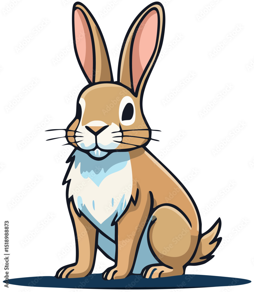 Obraz premium Adorable Blue Bunny