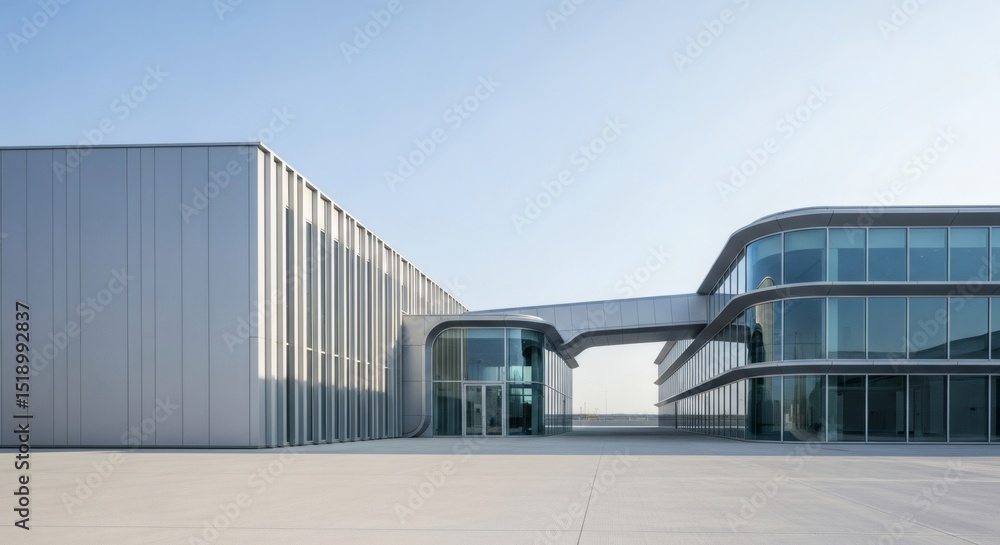 Obraz premium Modern Industrial Architecture Complex