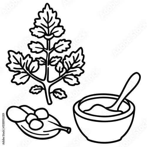 Vector illustration of a hot cup of coffee or tea with a spoon, perfect for food and drink designs