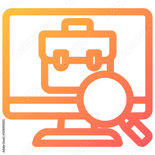 Job Portal icon symbol. Vector illustration.