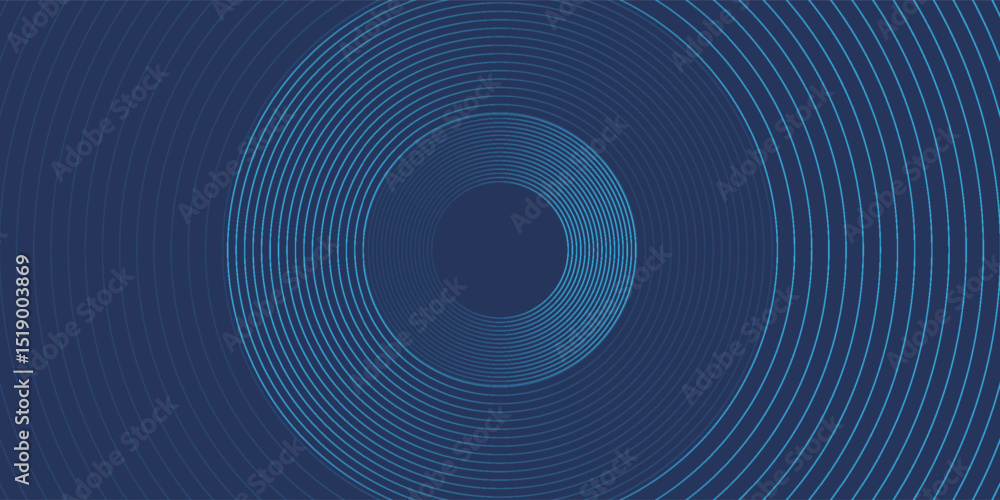 Abstract blue glowing geometric lines on dark blue background. Modern shiny blue circle lines pattern. Futuristic technology concept. Suit for cover, poster, banner, brochure, header, website Abstract blue glowing geometric lines on dark blue background. Modern shiny blue circle lines pattern. Futuristic technology concept. Suit for cover, poster, banner, brochure, header, website
