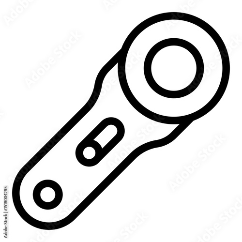 Rotary cutter icon. Vector line icon