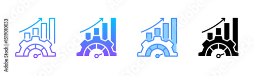 Performance Metrics Multi Style Icon Set