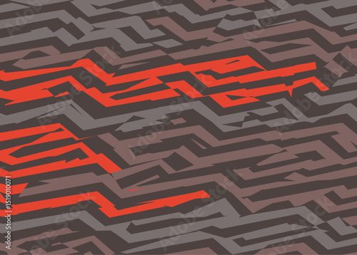 Abstract background with seamless geometric camouflage line pattern