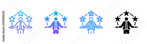 Competence Multi Style Icon Set