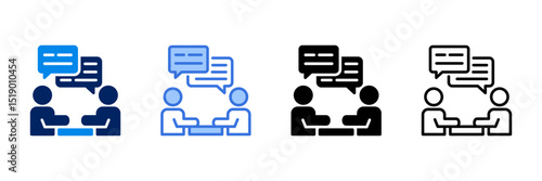 Dialogue  Icon Set Different Style Collection 