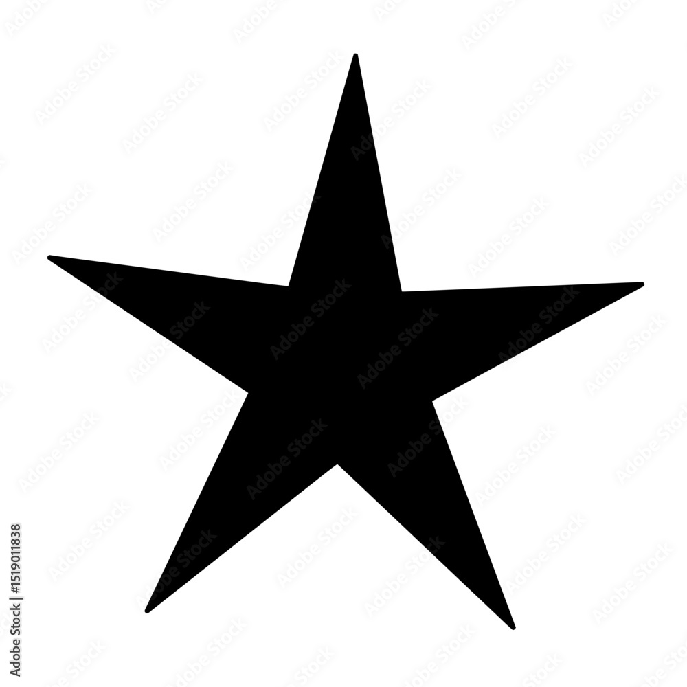 Obraz premium Star - a symbol of light in the dark — simple, timeless, and shining bright.