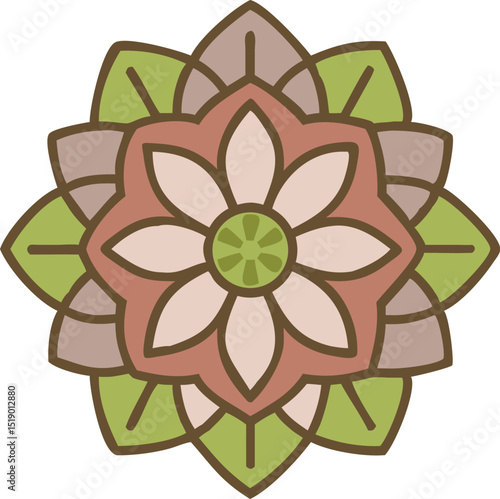 Elegant golden mandala logo for spa and wellness center