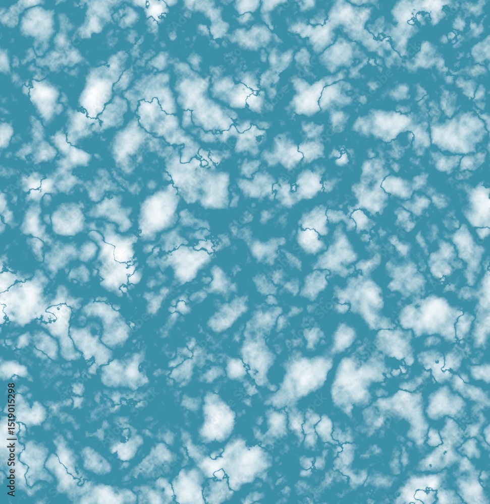 Obraz premium Seamless Blue Marble Stone Pattern – High-Detail Abstract Texture for Digital Use, PBR Rendering, Wall Panels, Countertops, and Luxury Building Materials