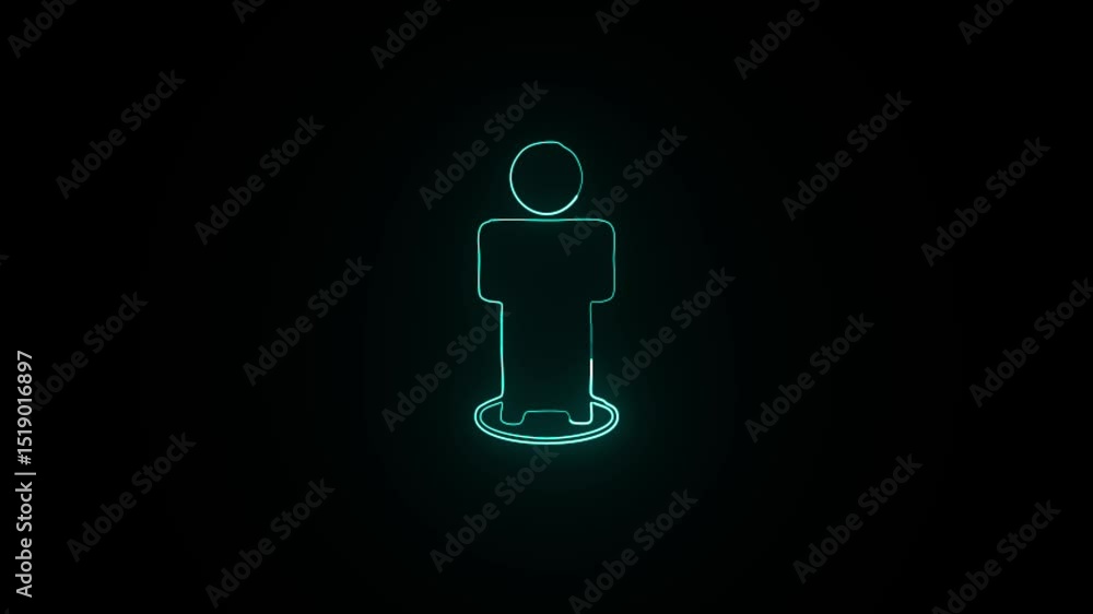 Neon Glow Line Businessman Icon Animation – Professional Corporate Symbol Motion Graphic | 4K Stock Video. Neon Glow Line Businessman Icon Animation – Professional Corporate Symbol Motion Graphic | 4K Stock Video.