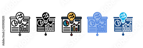 Analytics Icon Element For Design