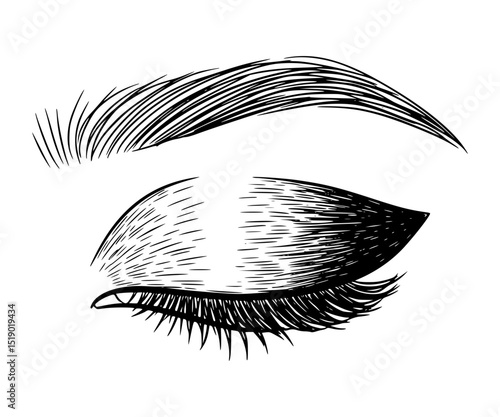 Eyeshadow Line Art