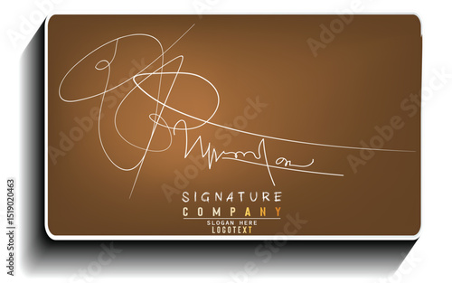 hand drawn alphabet. initial letter, Letter Signature Logo, letter beauty handwriting logo, Abstract Signature for Documents,  Fake signature with different handwriting.bpm.eps8
