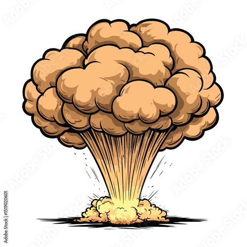 Explosion vector template icon illustration, explosion clip art
