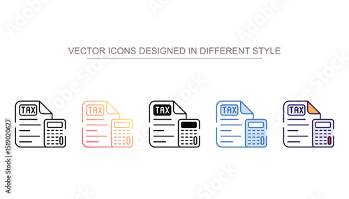 Sales Tax icon design with white background stock illustration