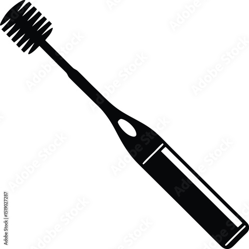 Electric toothbrush teeth icon Simple illustration of Electric toothbrush teeth vector icon for web design isolated on white background | Premium Vector
