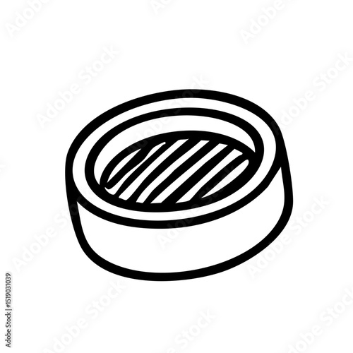 アイシャドウ　線画　手書き