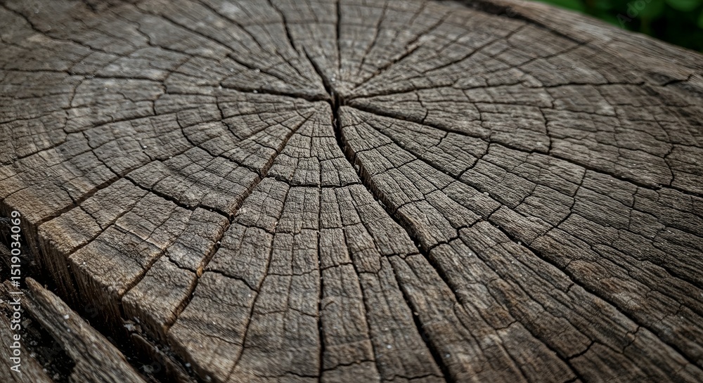 Fototapeta premium A large piece of wood with a hole in the middle