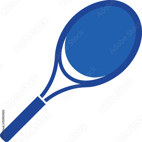 Isolé rouge raquette de tennis et balle filet icône illustration de vecteur pour loisir sport jeu activité et divertissement