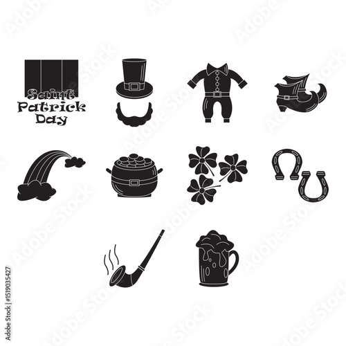 saint patrick day clip art set
