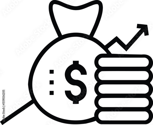 Finance set of web icons in line style. Money and Payment icons for web and mobile app. Money, payments, financial report, pay, banking, business, coin and more. Vector illustration