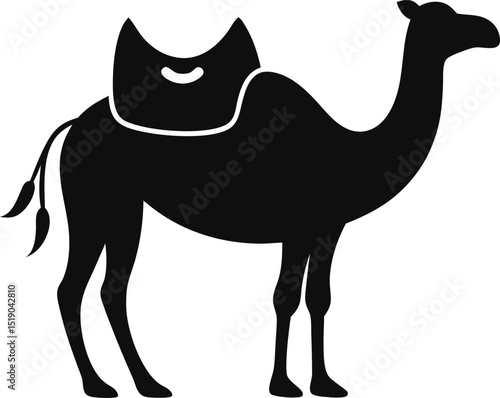 Animal Silhouette Clipart-front view of standing brown
