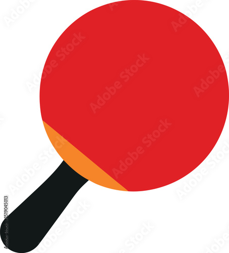 Vector ping pong table tennis sport isolated on white