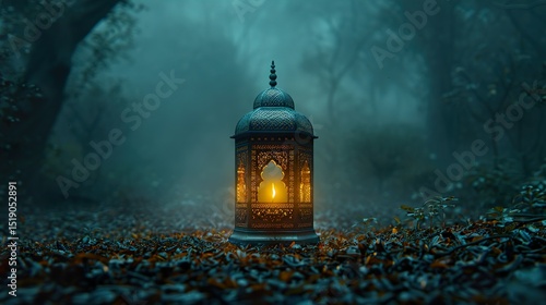 Lantern glowing lights Islamic wallpaper eid ul adha background  HD 8k wallpaper photographic image