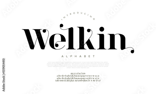 Elegant serif typeface with smooth rounded terminals and classy contrast. Perfect for branding, packaging, and display