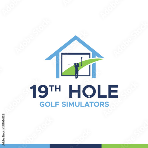 Golf simulation logo