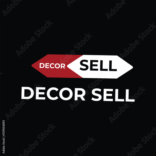 decor logo design on isolated background Creative logo, abstract  modern,minimal, internal system.