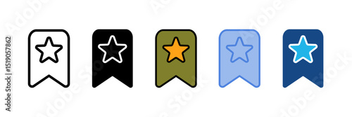 Bookmark Icon Element For Design